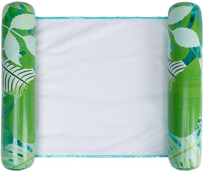 Swim Essentials - waterhangmat - 117 cm - Groen - Plantenprint - suntanner