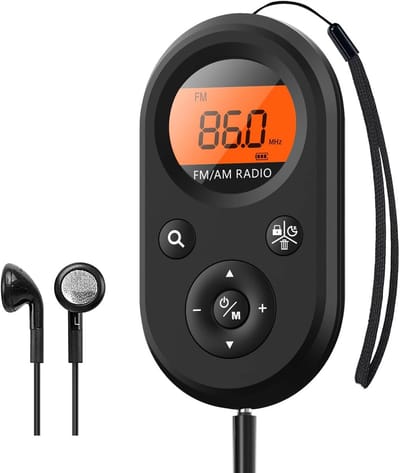 Persoonlijke zakradio - Mini Draagbare Radio - Fm/Am Dualband Stereo Radio - Batterij Radio - Zakradio - Kleine Radio - Draagbare Noodradio - Radio Geschikt Geschikt VoorRampen - Compacte draagbare radio