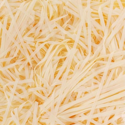 Versnipperd Papier - Creaftmateriaal Vulsel - Geschenken Inpakken - Hoogwaardig Gerecycled Papier - 200 g - Champagne