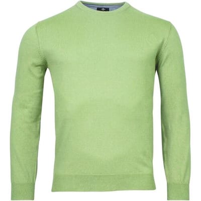 Baileys Trui Ronde Hals Single Knit Pima Cotton Midden Groen / male