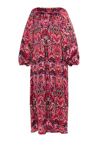 usha Maxi jurk Dames Roze Veelkleurig