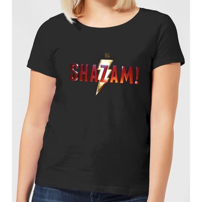 Shazam! Logo dames t-shirt - Zwart - 3XL