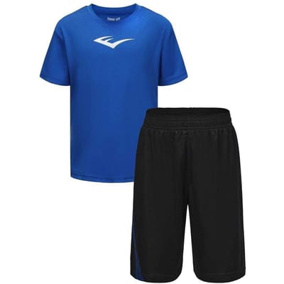 Everlast Set met T-shirt en korte broek met Flex-logo voor jongens (Team Koningsblauw)