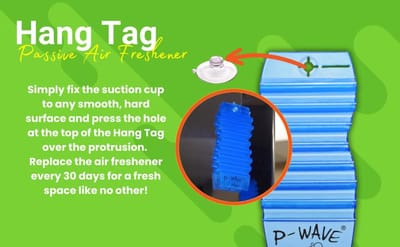 Eco Hang Tag luchtverfrisser - 12 stuks, sterk geparfumeerde geurverwijderaar voor thuis, badkamer, toilet, kantoor, auto en meer
