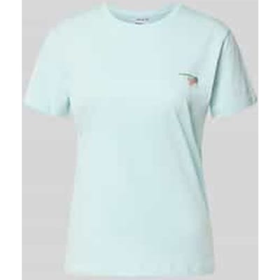 T-shirt met motiefstitching