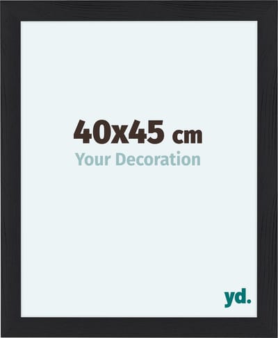 Your Decoration - Fotolijst 40x45 cm - MDF - Zwart Houtnerf - Como