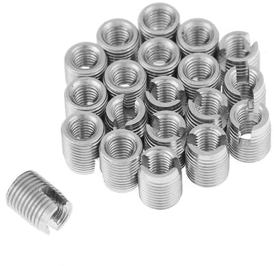 Draadinsserts van RVS M3 x 6mm voor Snijden van Draad met Sleuf - Duurzaam en Betrouwbaar