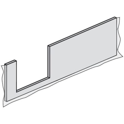 HSK front apron for Dobla shower tray 170 cm entry left 540172