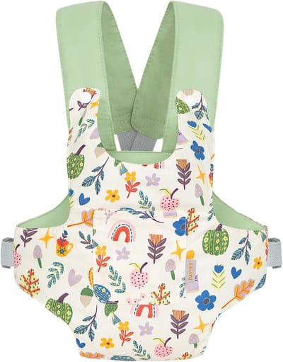 Poppendrager voor Kinderen - Draagstoel voor Poppen met Verstelbare Bandjes - Groene Pompoen Accessoires