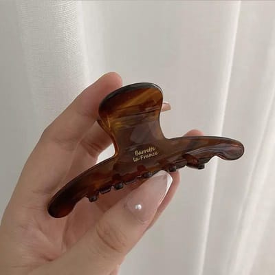 Pince à cheveux élégante en acétate de haute qualité pour femmes, décoration de cheveux tempérament, pince à cheveux vintage pour dame, accessoires de cheveux de mode