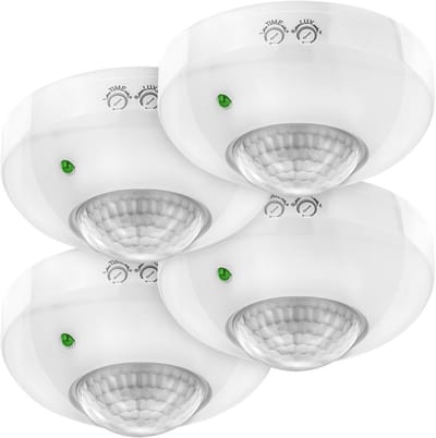 Infrarood Bewegingssensor voor Plafondmontage met 360° Dekkingsbereik - Binnenruimtes Lichtregeling