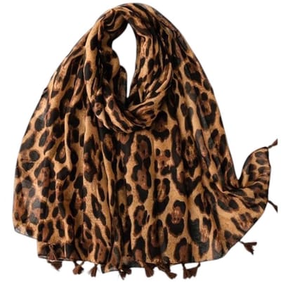 Sjaal - Luipaard Bruin | 180 x 70 cm | Polyester | Fashion Favorite