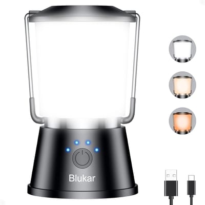 Thijox - Oplaadbare Campinglamp met Lange Batterijduur, 5 Lichtmodi, Ultraheldere LED Hanglamp voor Kamperen, Noodgevallen, Vissen en Wandelen, Ideaal