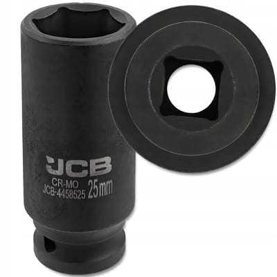 JCB - Dopsleutelset - 25mm - Diepe 6-kant - 1/2" Aandrijving