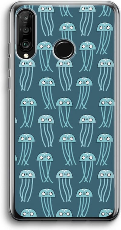 Case Company® - Hoesje geschikt voor Huawei P30 Lite hoesje - Kwallie - Soft Cover Telefoonhoesje - Bescherming aan alle Kanten en Schermrand