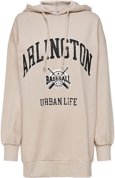ONLDREAMER LIFE ATHL OVERSIZE TUNIC - Pumice Stone