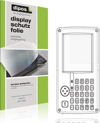 dipos – 2x Matte Beschermfolie geschikt voor Topcon GPT-7500 | Krasbestendige & antireflecterende Screenprotector Ultra-Thin