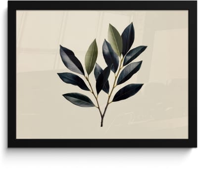 Poster in lijst - Fotolijst 40x30 cm - Posters - Ovaal - Olijfgroen - Simpel - Posterlijst zwart - Decoratie - Wanddecoratie woonkamer - Muurdecoratie slaapkamer