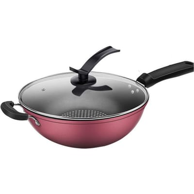 Marmite antiadhésive, poêle domestique, cuisinière à Induction, cuisinière à gaz universelle 28cm