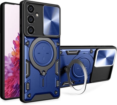 Hoesje geschikt voor Samsung Galaxy A54 - Techsuit CamGuard Pro Back Cover - Blauw