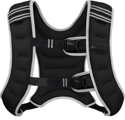 QIN® Gewichtsvest - Gewichtsvesten - Weight Vest - Zwart - 32cm x 21cm x 6cm