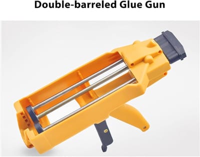 Breeuwpistool - Kitpistool Applicator - Precisievulling Aanbrengen - Ergonomisch Ontwerp - Dubbele Buis - Grijs