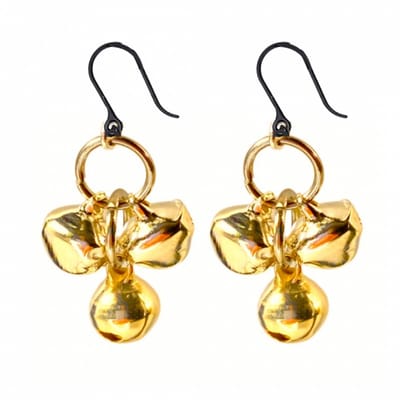 Allergievrij kerst belletjes oorbellen goudkleurig-Charme Bijoux