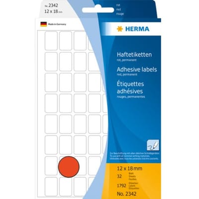 HERMA labels - 1792 label(s) - 12 x 18 mmlabels - 1792 etiket(ten) - 12 x 18 mm
