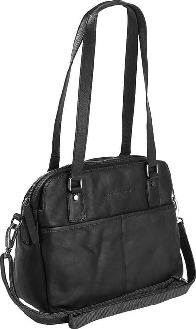 The Chesterfield Brand Schoudertas Schoudertas Bilbao Bowlingbag Black Zwart