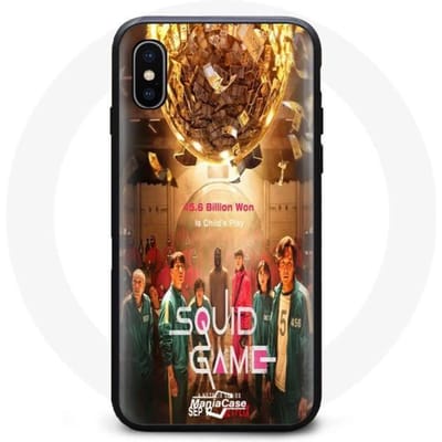 Hoesje - Squid Game - Iphone XS Max - Flexibel - Zwart - Unisex