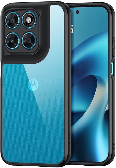 Dux Ducis Hoesje - Geschikt voor Motorola Moto G67 / G77 / G87 Hoesje - Dux Ducis Aimo Series - Transparant TPU Back Cover - Zwart