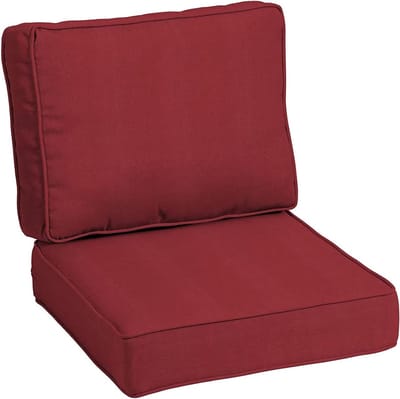 Tuinstoel Kussenset - Buitenmeubilair Kussens - Comfort Buiten - Waterdicht & UV-bestendig - 40 x 40 cm - Rood