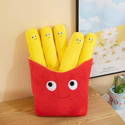 Friet Knuffelkussen Creatief Schattig Friet Versiering Koppelstijl Knuffelpop Kleine Pop Voor Meisjes Jongens Verjaardagscadeau 30cm