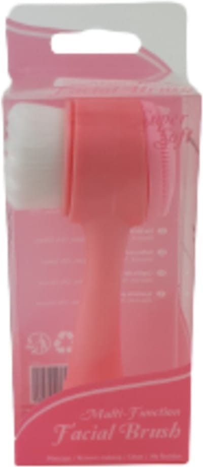 Gezichtsborstel Multi-functioneel - Roze / Wit - Kunststof - 6 x 4 x 13 cm - Make-Up - Reinigen - Hygiëne