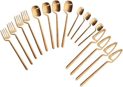 Bestekset 16-delig - Tafelbestek Set - Dagelijks Dineren - Roestvrij Staal - 16 Stuks - Rosé