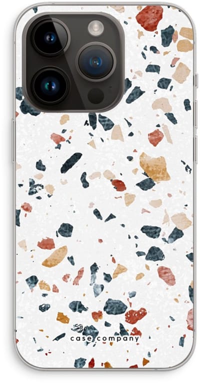Case Company® - Hoesje geschikt voor iPhone 14 Pro hoesje - Terrazzo N°4 - Soft Cover Telefoonhoesje - Bescherming aan alle Kanten en Schermrand