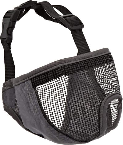 Comfortabele Muilkorf voor Honden met Korte Snuit - Ademend Polyester