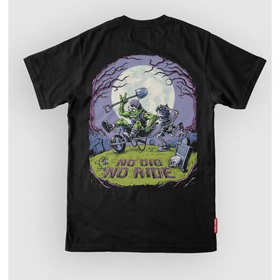 Loose Riders No Dig Graveyard Tech Tee zwart