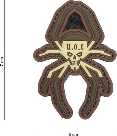 101 Inc Embleem 3D Pvc Spaanse Spin Multi  13095