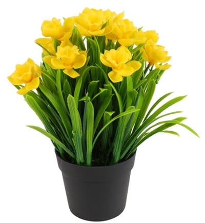 Countryfield-Narcissen in pot-vrolijk voorjaar-kunstplanten