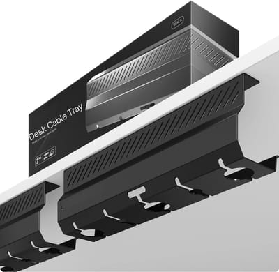 TIM® Kabelgoot - Kabelgoot Bureau - Cable Management - Zwart - 43cm x 12cm x 10cm