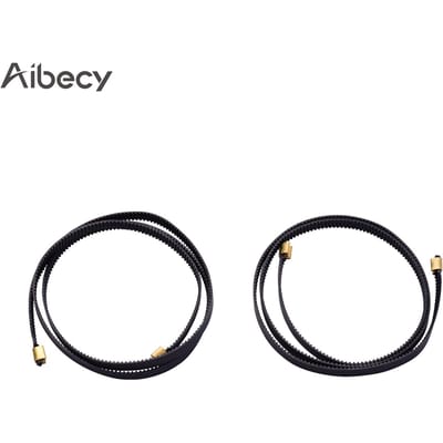 Aibecy Ender3 riem 2GT distributieriem breedte 6 mm YAxis 743 mm + XAxis 786 mm voor Ender3 3D-printer zwart