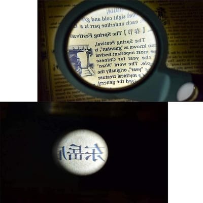 Vergrootglas Handheld - Leesloep - Gedetailleerd Lezen - 11 LED Lichten - 5X 20X Vergroting - Zwart