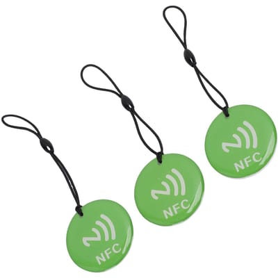 10PCS Porte-clés NFC Couleur Verte Puce N 213 35CM Portable Programmable Porte-clés NFC black