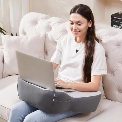 Verstelbaar Laptop Kussen met Stevig Oppervlak voor Werk en Entertainment