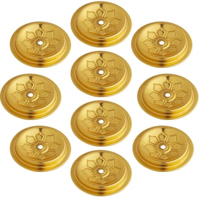 Golden crown - Drijvende Lont - Kaarsenhouder - Aluminium - Theelichthouder - Vervangingsset - Geschikt voor Tempeldecoratie