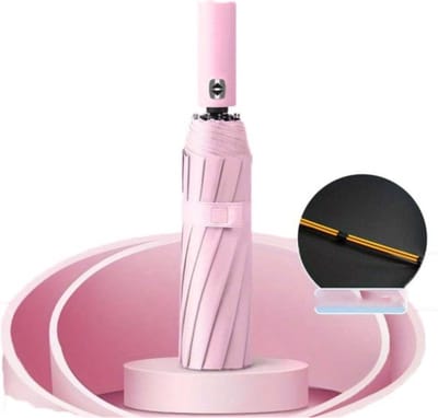 Bovista Windproof Paraplu - Opvouwbaar - Moderne Stormparaplu - Stormproef - Automatisch Uitklapbaar - Umbrella - Roze
