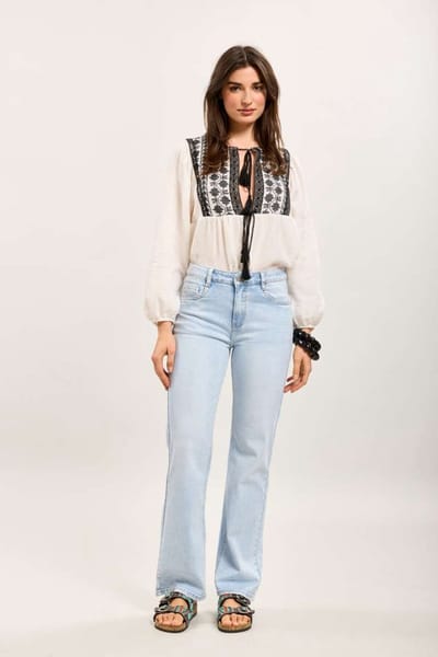 Toxik3 - middelhoge taille straight fit jeans