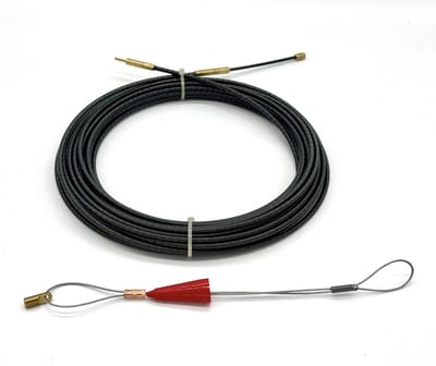 Homium Professionele stalen trekveer - 10 meter - kabelbevestiger - 3.8 mm metaal - kabeltrekker