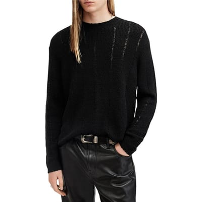 AllSaints Hades Crew Black Maat: XXL | Sweaters Outlet | Heren | Zwart